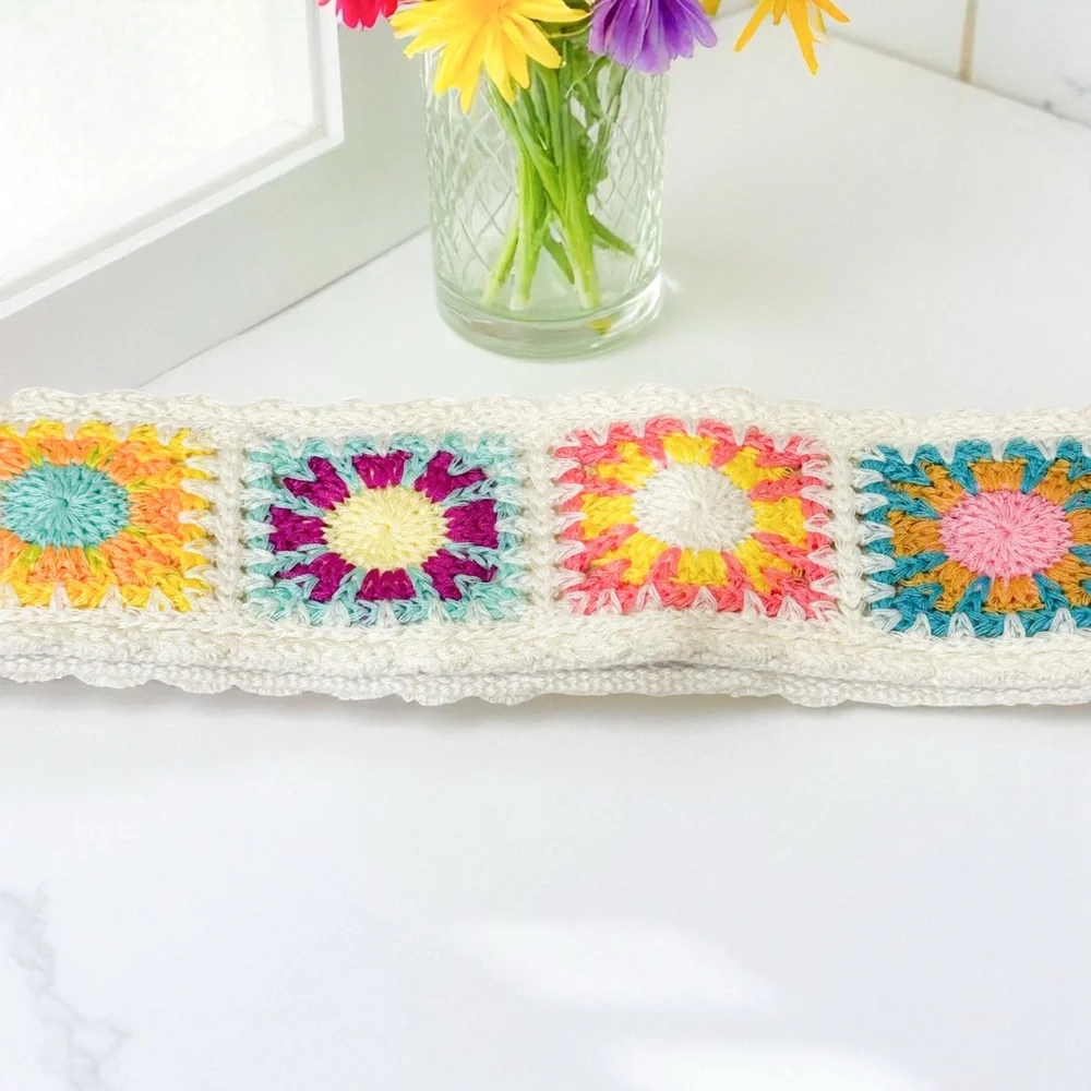 Crochet Patchwork Crossbody/Shoulder Strap